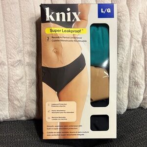 BNIB 3-pack Knix Super Leakproof Reusable Period Underwear Set